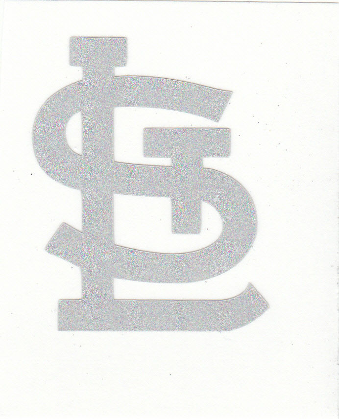 REFLECTIVE St. Louis Cardinals 2 inch fire helmet decal sticker yeti window