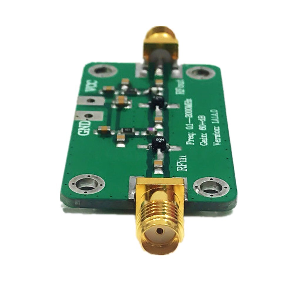 0.1-2000MHz Gain 60dB RF Broadband Amplifier Module LNA Board LNA 0.1~2GHZ