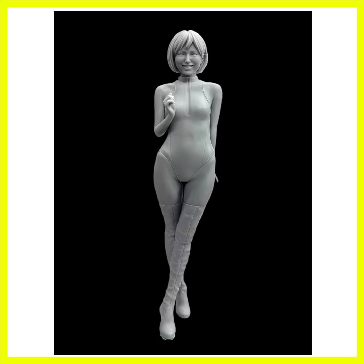 1:20 Casting Resin Model Assembly Kit, GK， Racing Girl, Unpainted, Needs To B...
