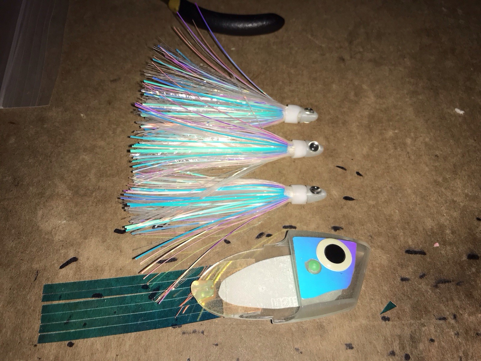 High Percentage Salmon Trolling Bait/Meat Rigs-UV Blue Moon Glow