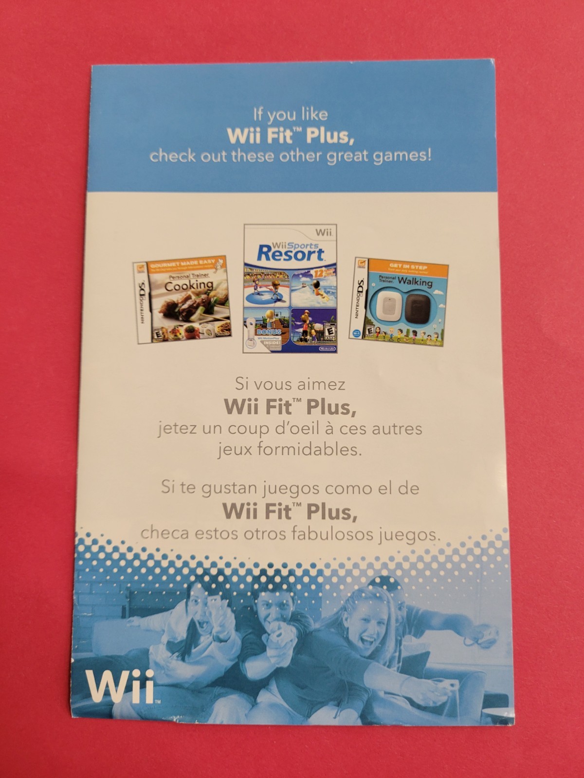 If You Like Super Wii Fit Plus INSERT ONLY Authentic Insert