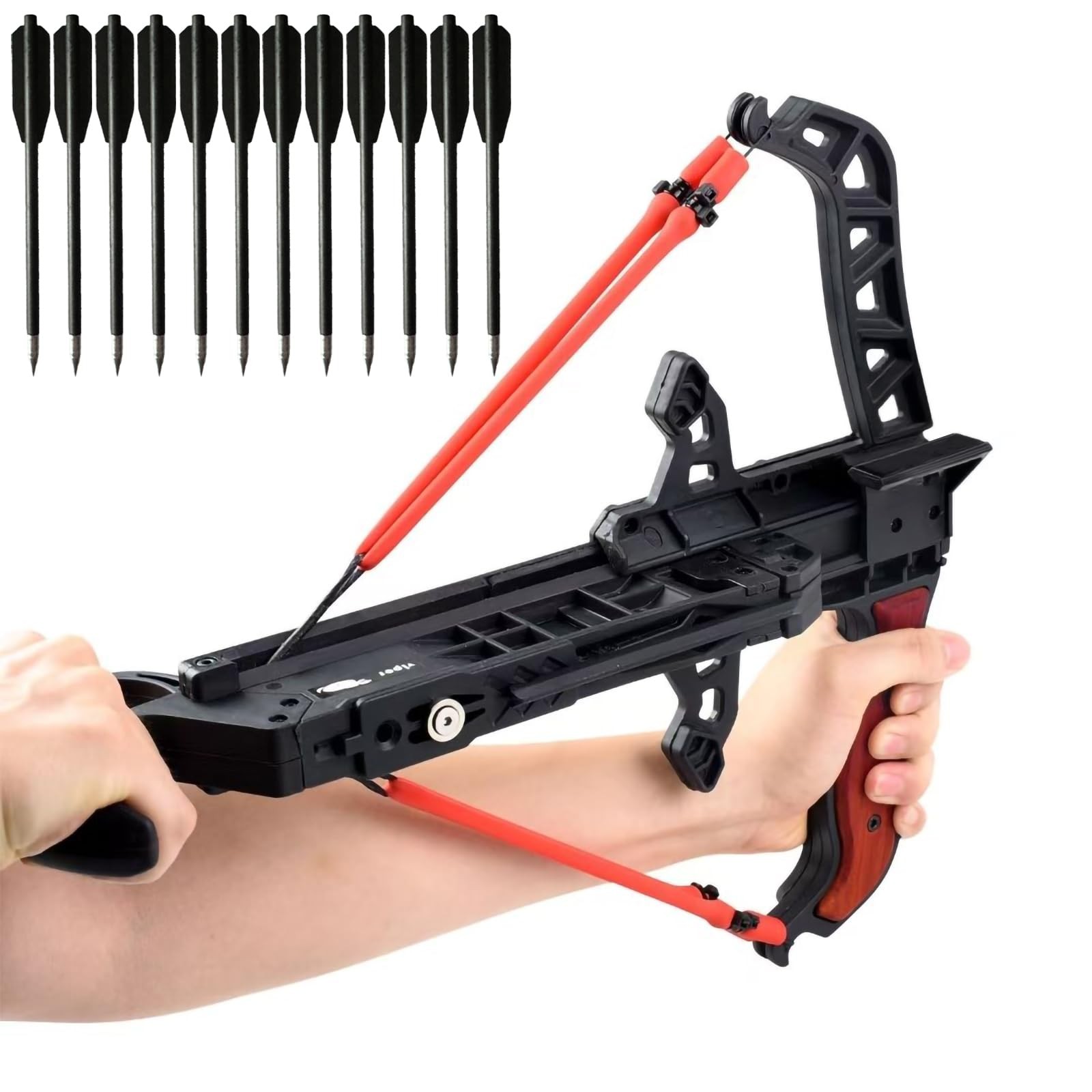 Repeating Compound Bow with 12 Arrows Perfect for Competitive Archery and Out...