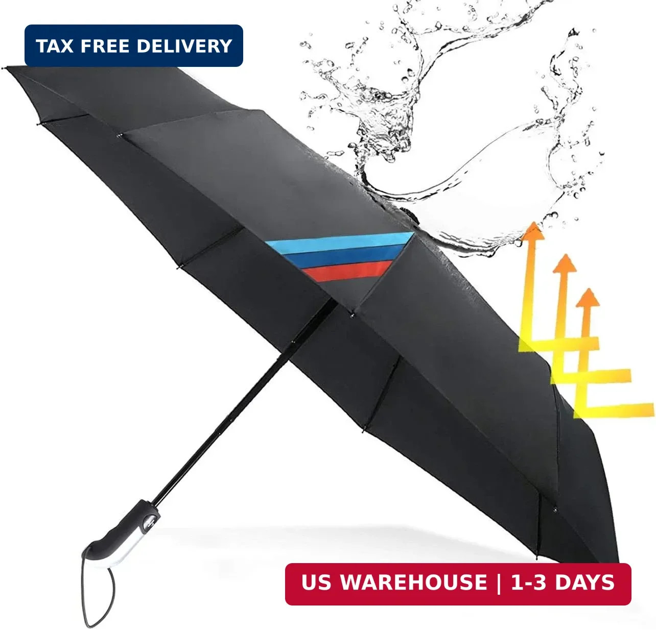 UV Windproof Sun Umbrella,10 Ribs Automatic Open/Close Umbrella,Fast Drying Wate