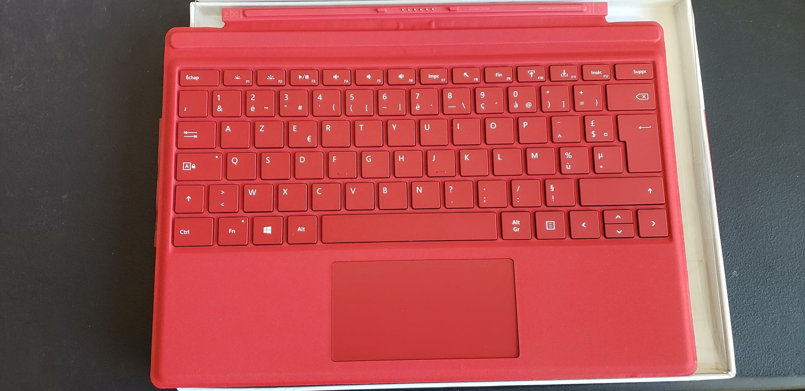 Microsoft Surface Type 3 Cover AZERTY US/French Hwdr Red Keyboard