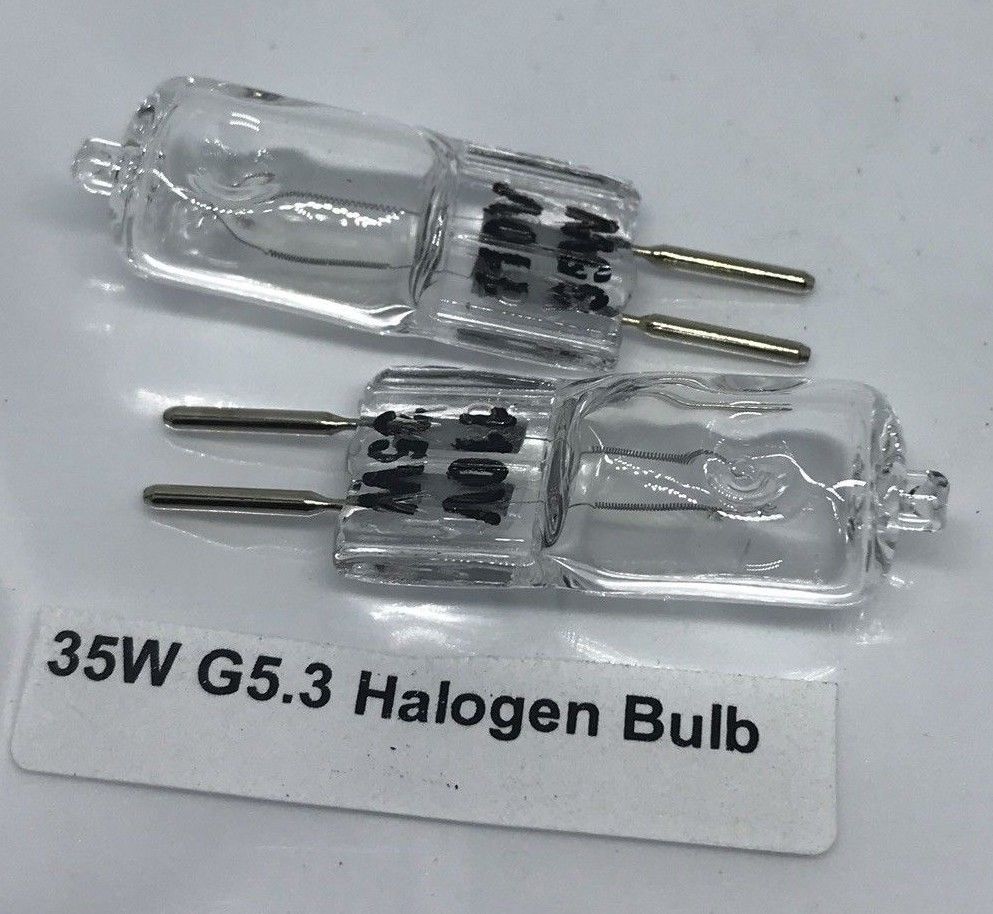 Halogen (2-pins) Replacement Bulbs G4 Base 12V 20-35Watt Dimmable 2 Lamp Bulbs