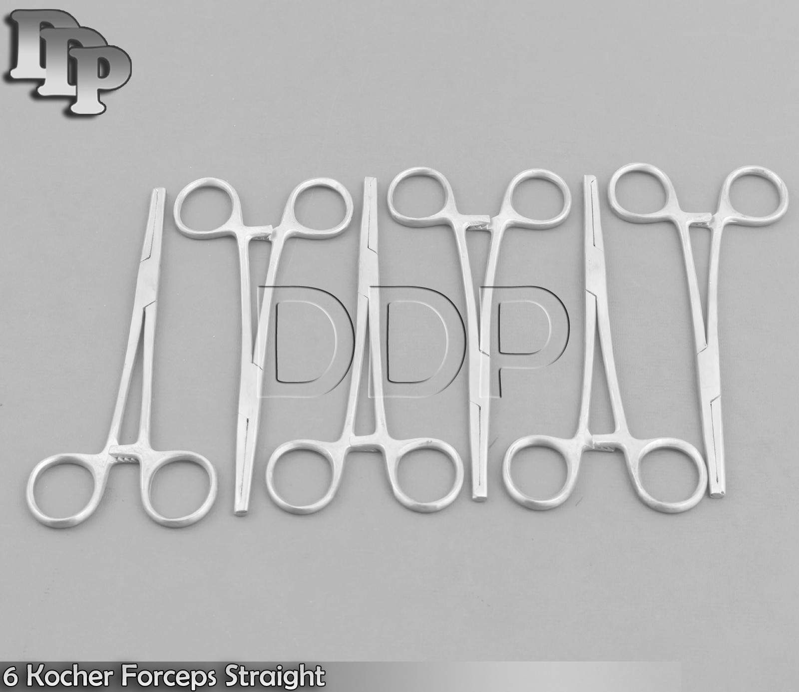 6 Kocher Hemostat Forceps Str 6" New Surgical Instruments