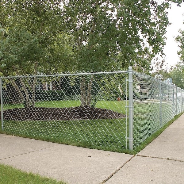 1-5/8" Dia x 5.5 ft. 16-Gauge Galvanized Steel Chain Link Fence Swaged Line Post