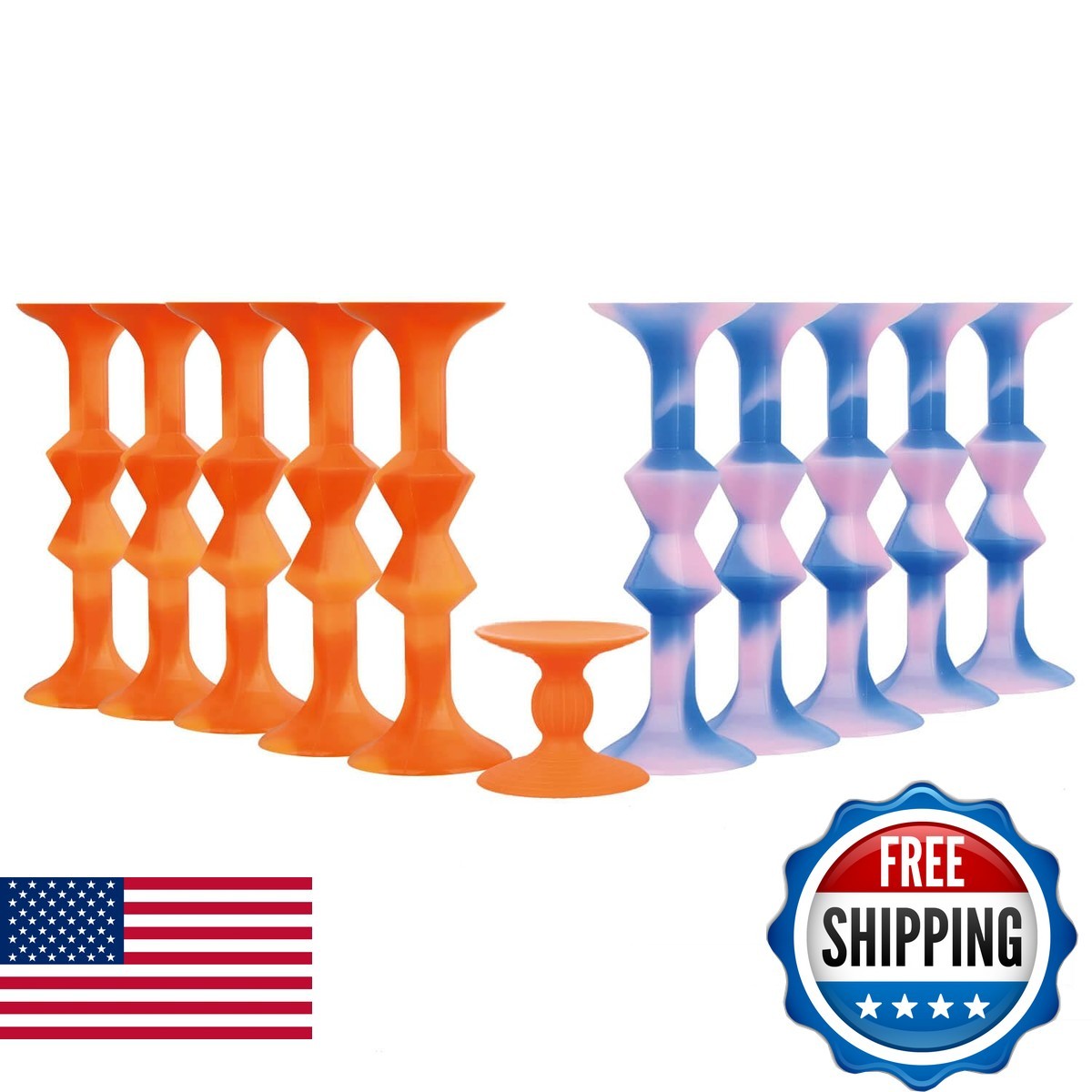 CrosCentury 11Pcs Diamond Styled Valentine's Day Silicone Suction Cup Dart Game
