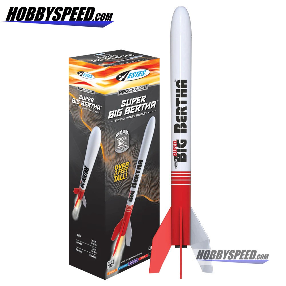 ESTES PRO SERIES II SUPER BIG BERTHA MODEL ROCKET KIT ADVANCED EST9719 NEW
