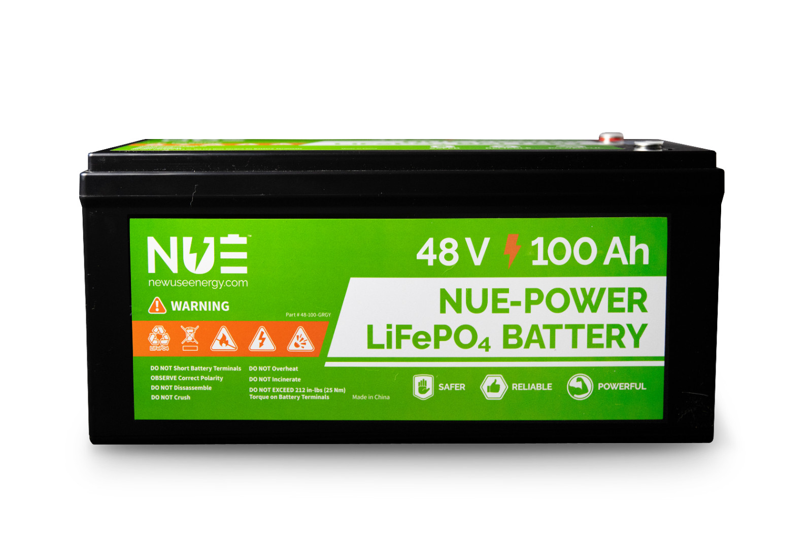 NUEPower 48v 100Ah Lithium (LiFePO4) Solar/Golf Cart/Marine Battery w/ Bluetooth