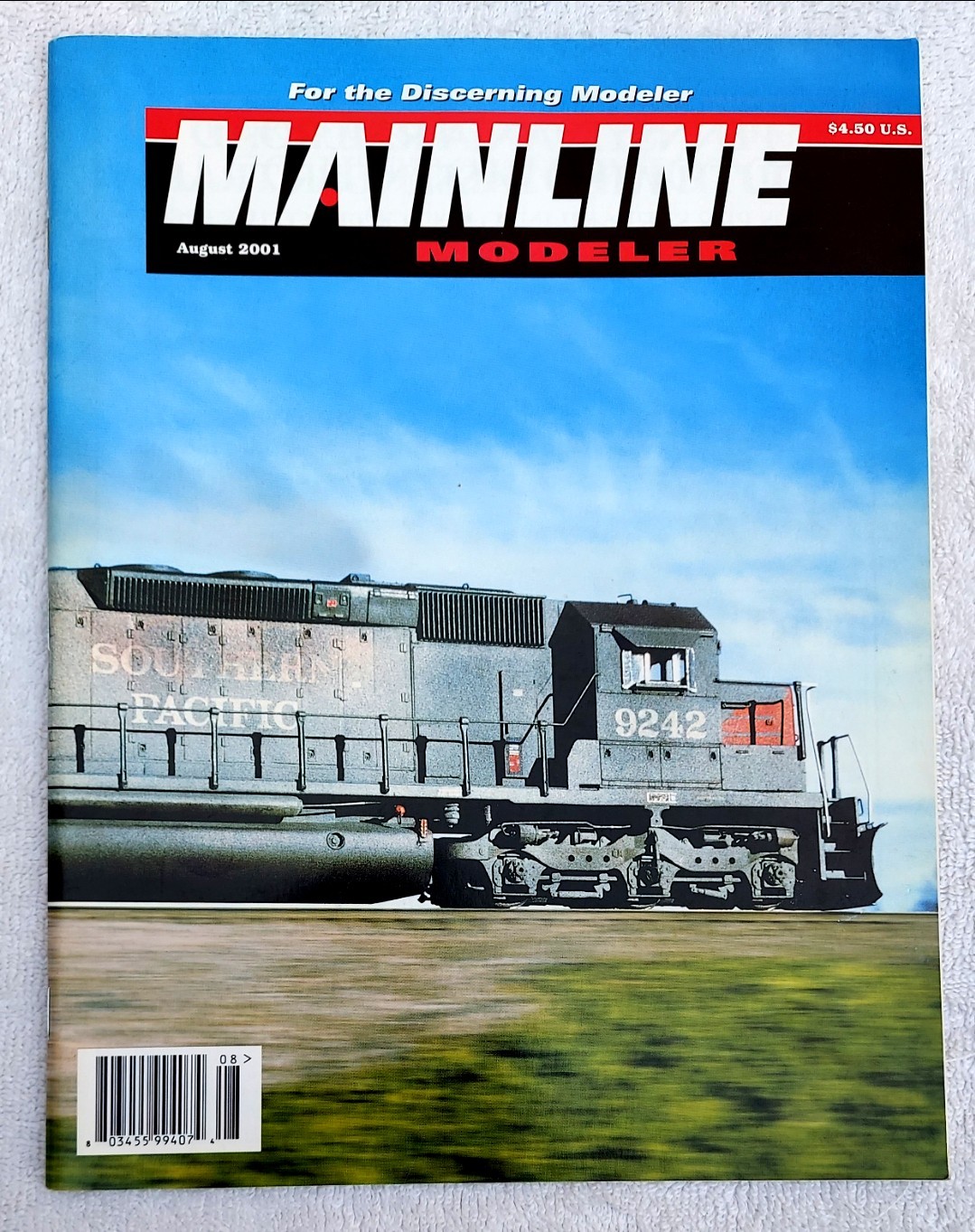 MAINLINE MODELER Magazine Trains August 2001 *MINT*
