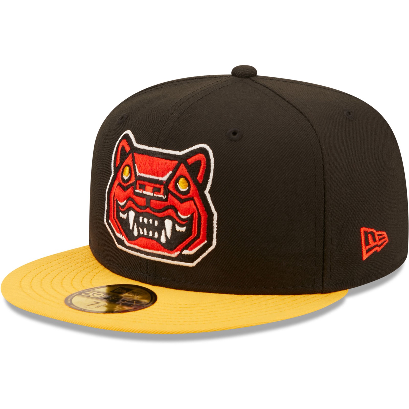 Men's New Era Black/Yellow Gatos Feroces de New Hampshire Copa De La Diversion