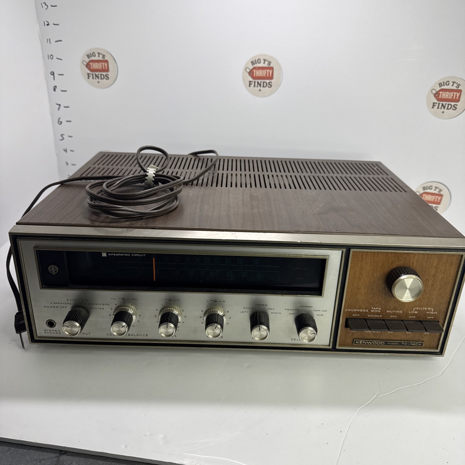1969 Vintage Kenwood AM/FM Stereo Receiver TK 140X 53 WPC Classic Look & Sound