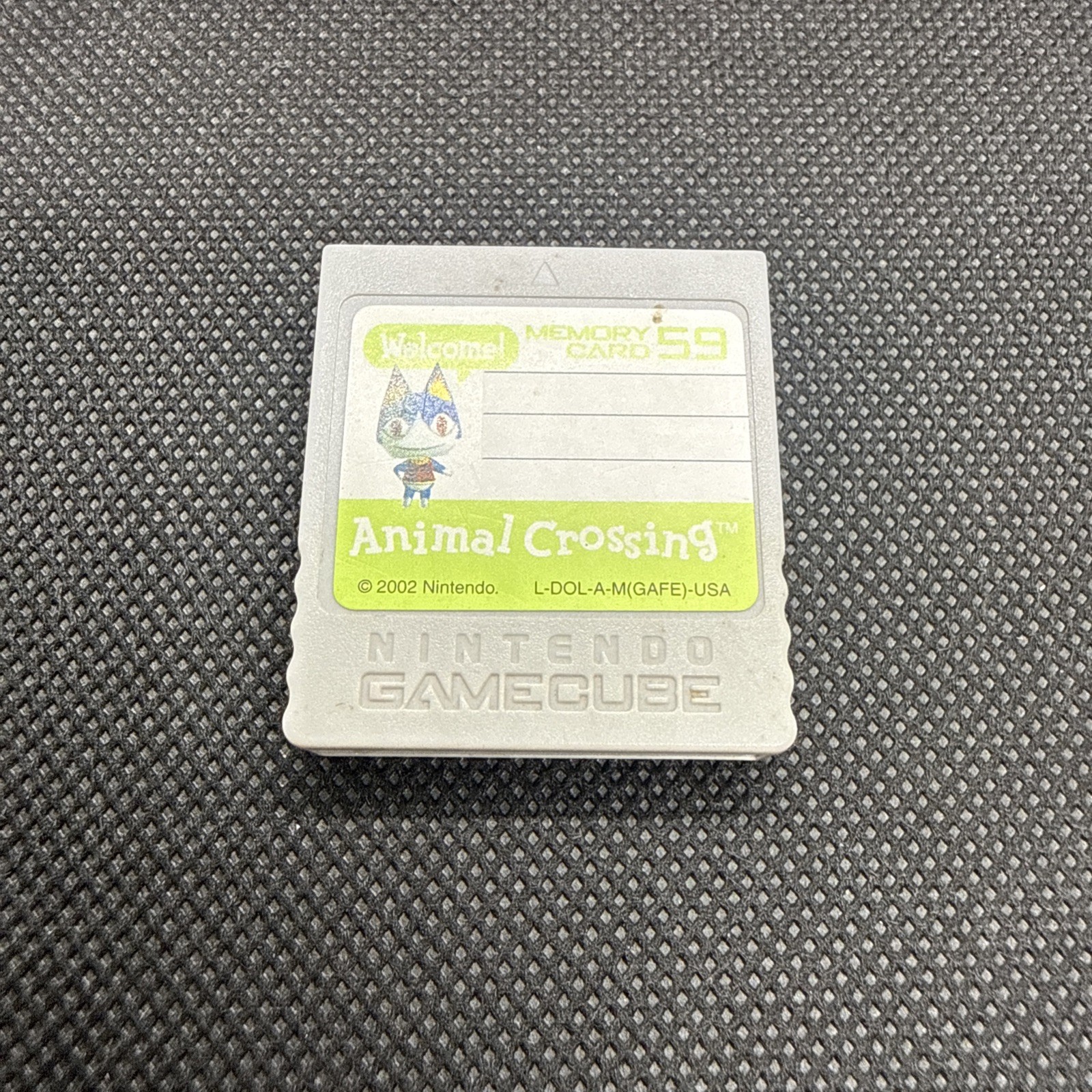 Nintendo GameCube Memory Card 59 Blocks DOL-008 Animal Crossing Official 2002