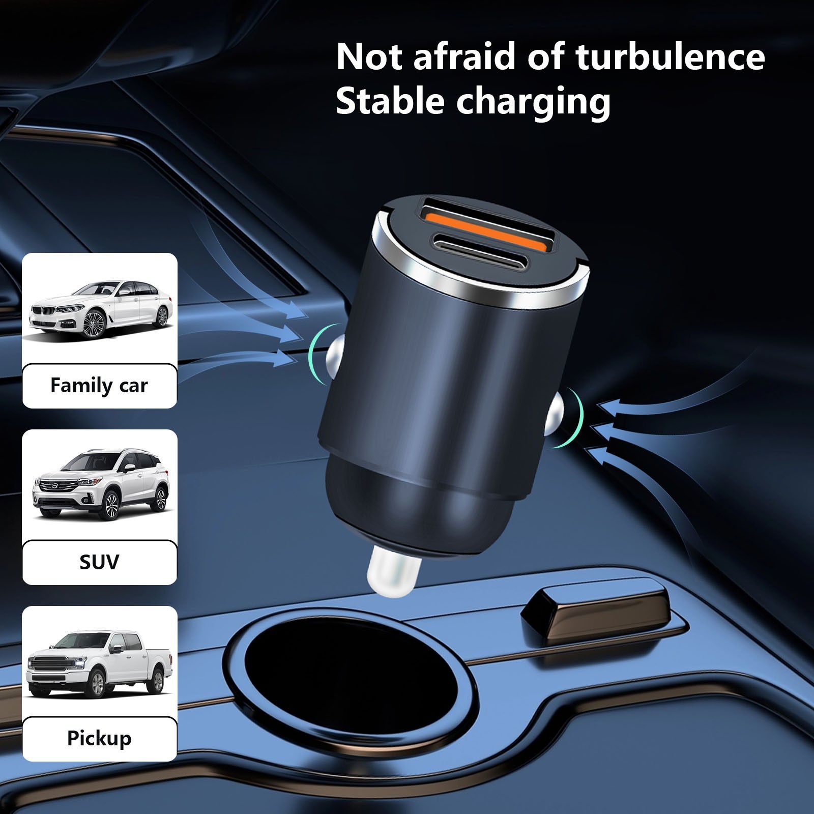 2 Port USB Super Fast Car Charger Adapter For iPhone Samsung Android Cell Phone