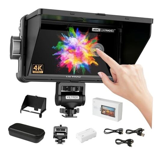 DC-550 Pro 5.5 Inch Touchscreen Camera Field Monitor, 4K HDMI, 1200 DC-550 PRO