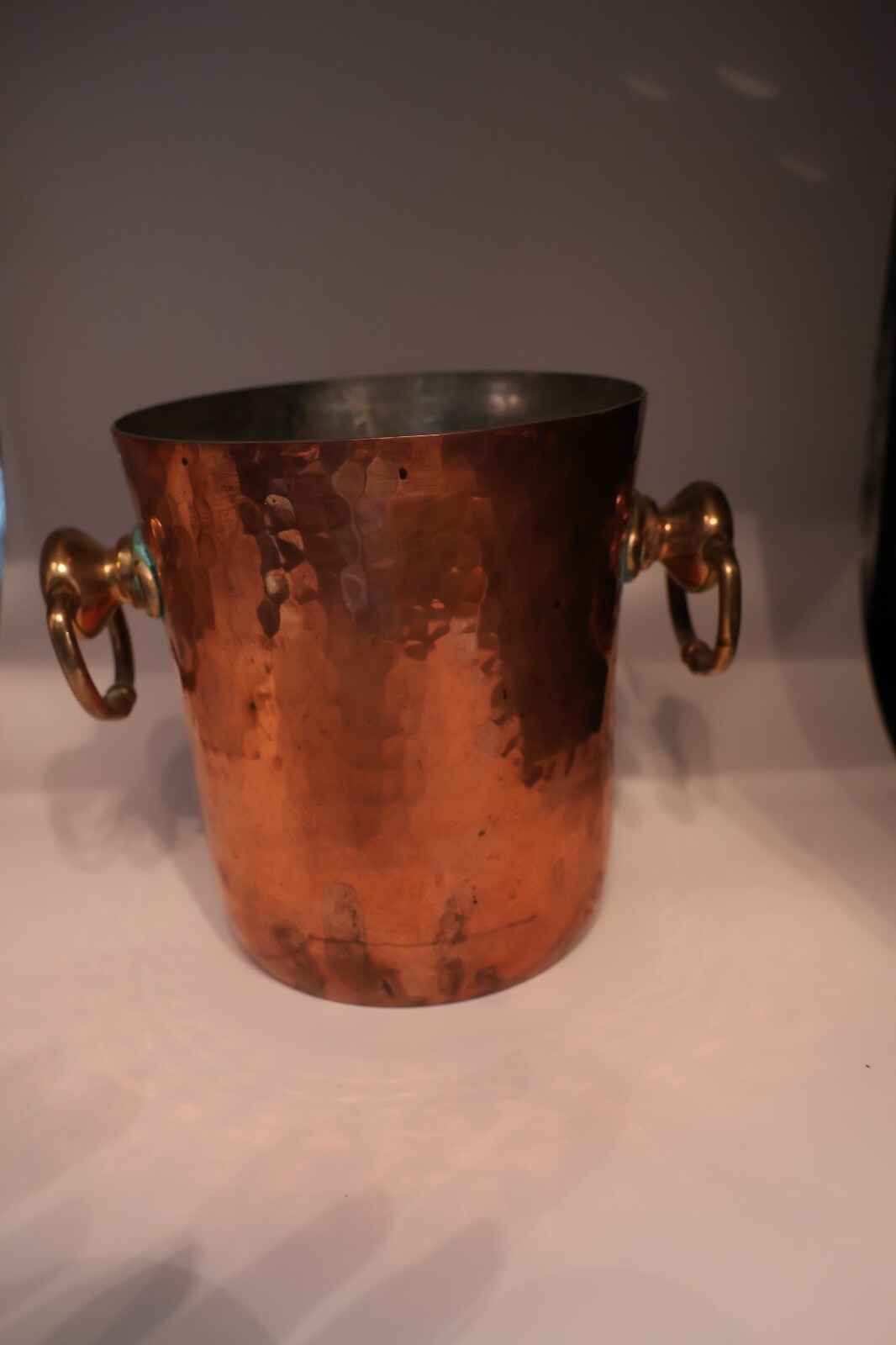 Mauviel Copper and Brass Wine Cooler – Substantial!!  Made in France!
