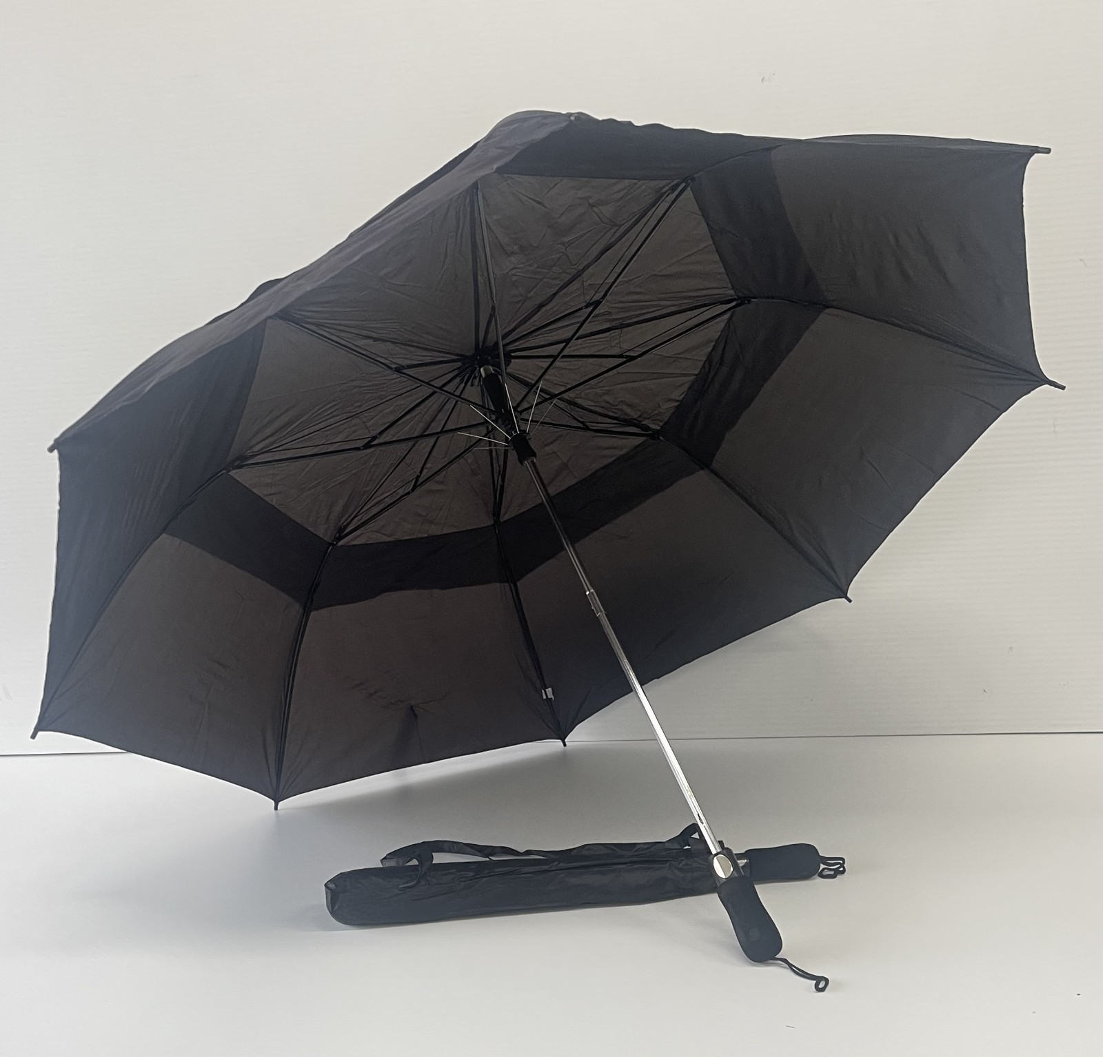Folding jumbo umbrella, Large umbrella, Double canopy umbrella