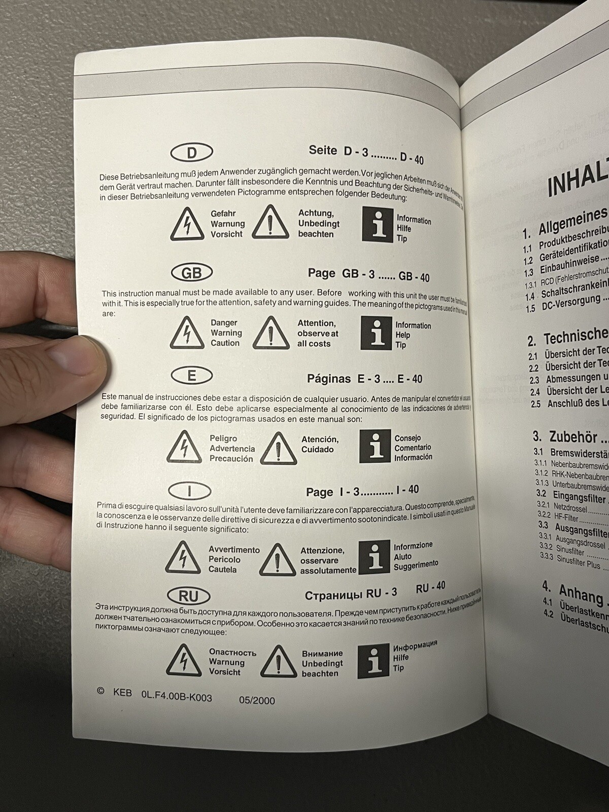 KEB Combivert F4 User Manual Guide