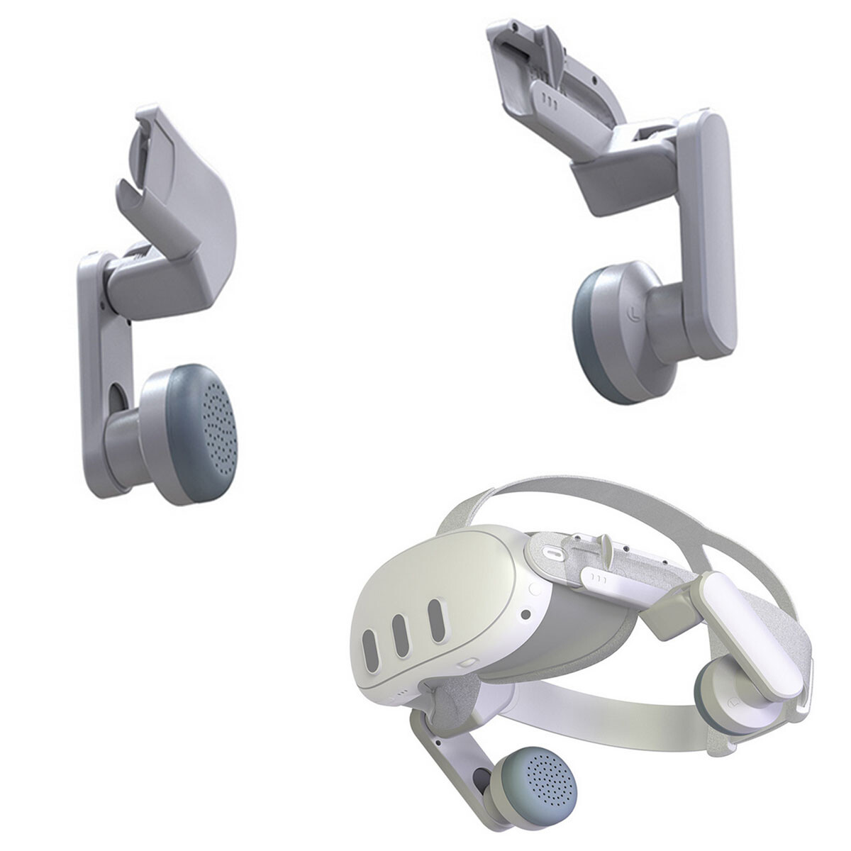 VR Headset Adjustable Channel Earmuffs Headwear w/ Box Accessories For Quest 3