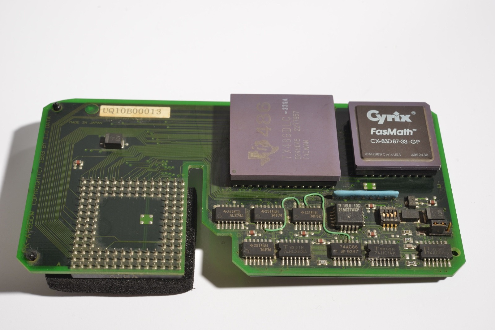 I-O Data PK-A486DW Cyrix 486DLC 33MHz CPU Accelerator w/ Cx87D87 FPU NEC PC-9801