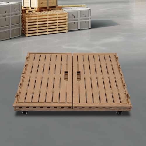 Large Stackable Collapsible Storage Bins Dolly Cart with Wheels for markets