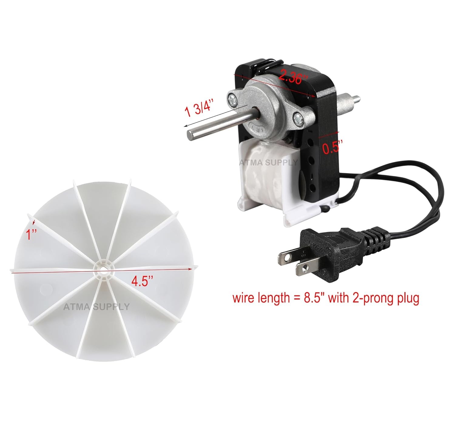 Bathroom Vent Fan Motor Replacement Kit