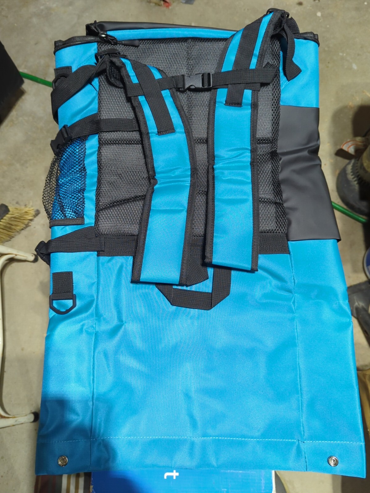 Tipra Multipurpose Day pack- Lake Blue And Black