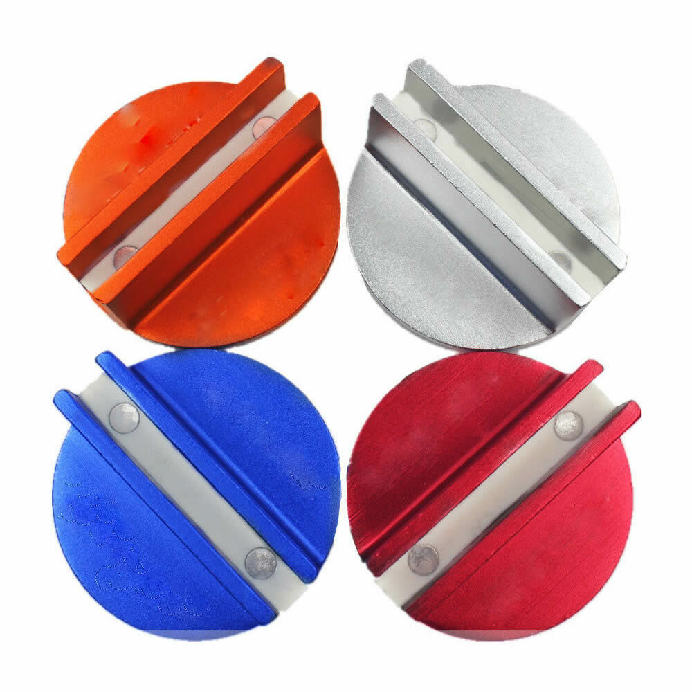 2Pcs Universal Floor Jack Disk Rubber Pad Adapter Tool Billet Aluminum