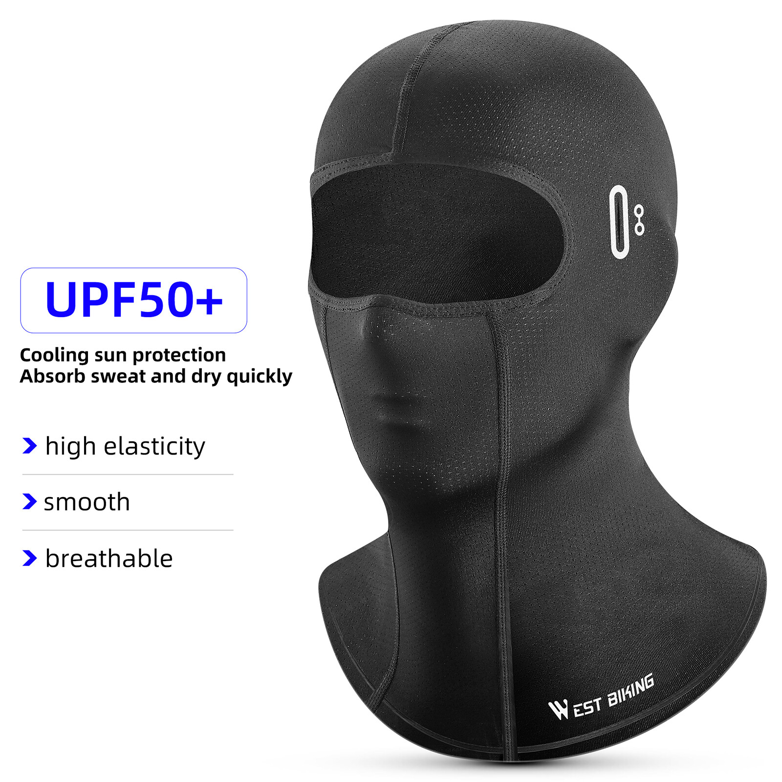 WEST BIKING UV Protection Cycling Cap Helmet Liner Hat Headgear Full Face Mask