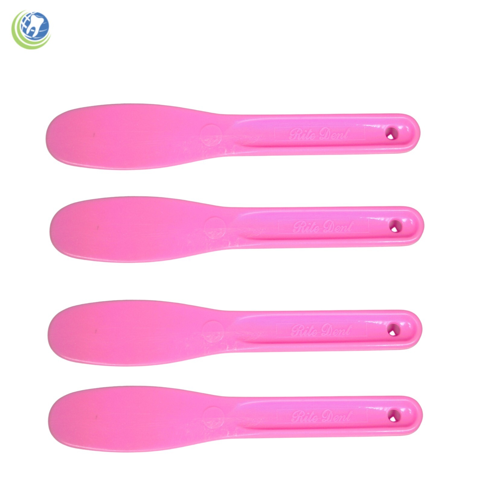 DENTAL LAB PLASTIC MIXING SPATULA FOR IMPRESSION MATERIAL ALGINATE 4PC SET PINK