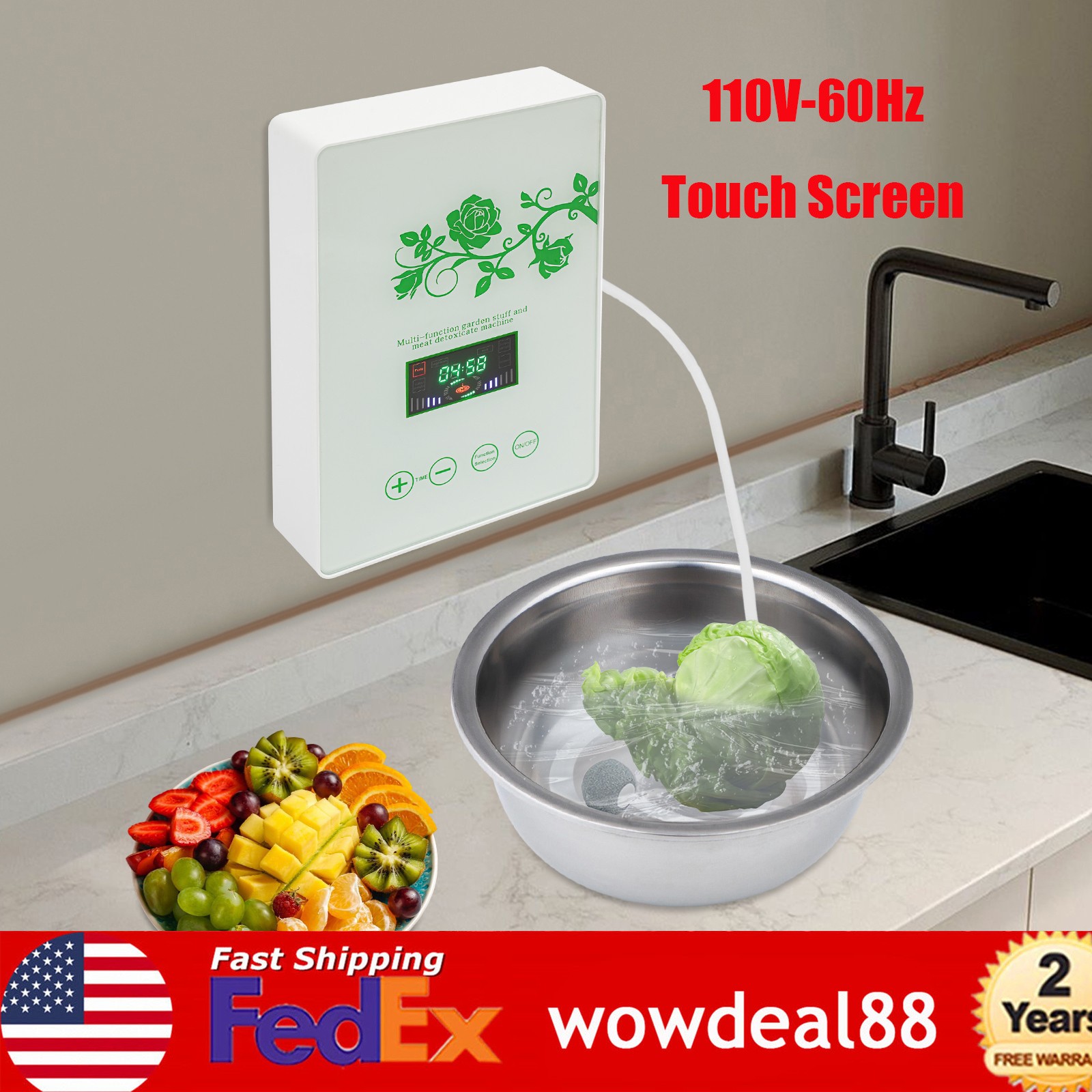 600mg/h Ozone Generator Ozonator Air Purifier Water Food Vegetable Sterilizer