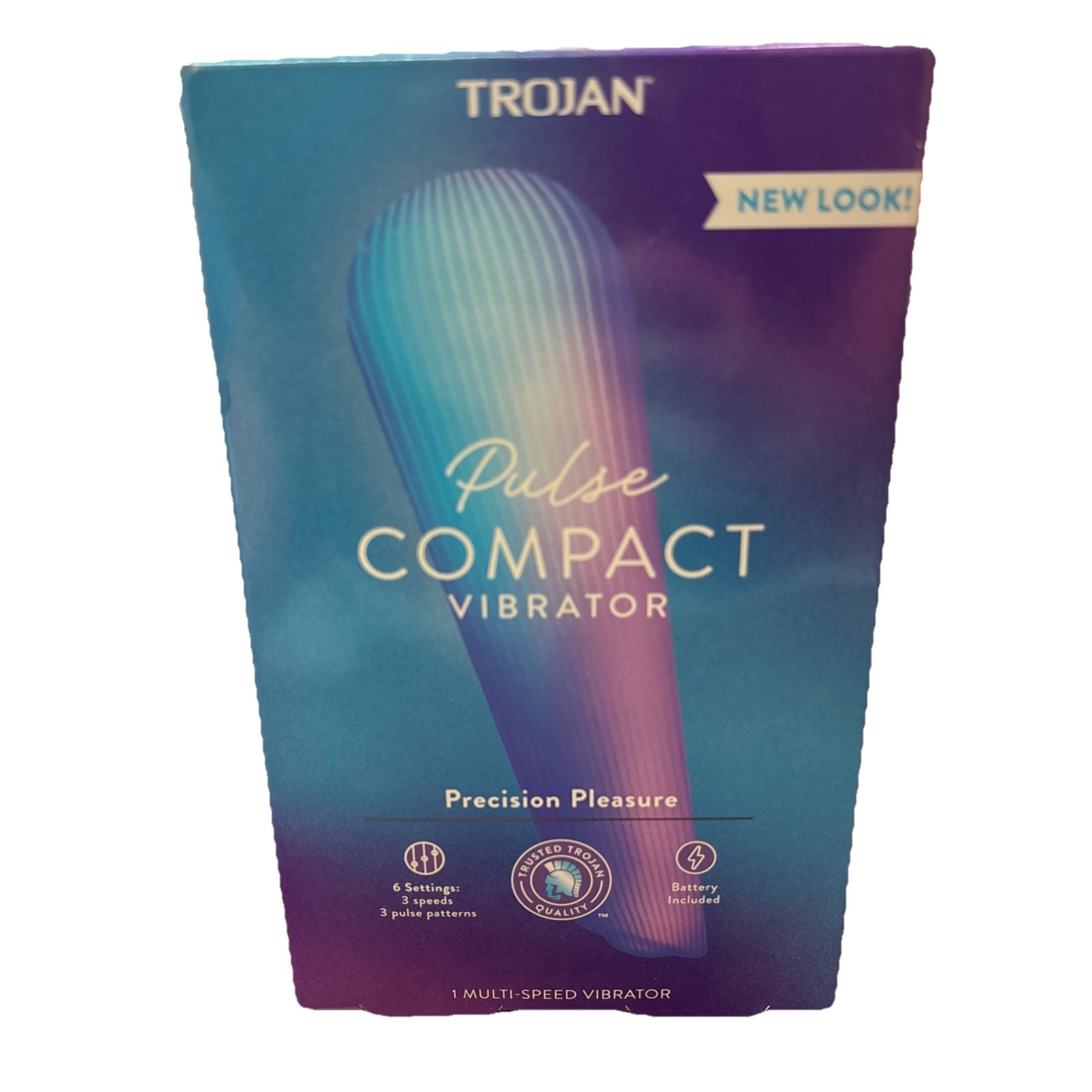 TROJAN Pulse - COMPACT Vibrating Massager 3 Speeds+3 Pulses Patterns