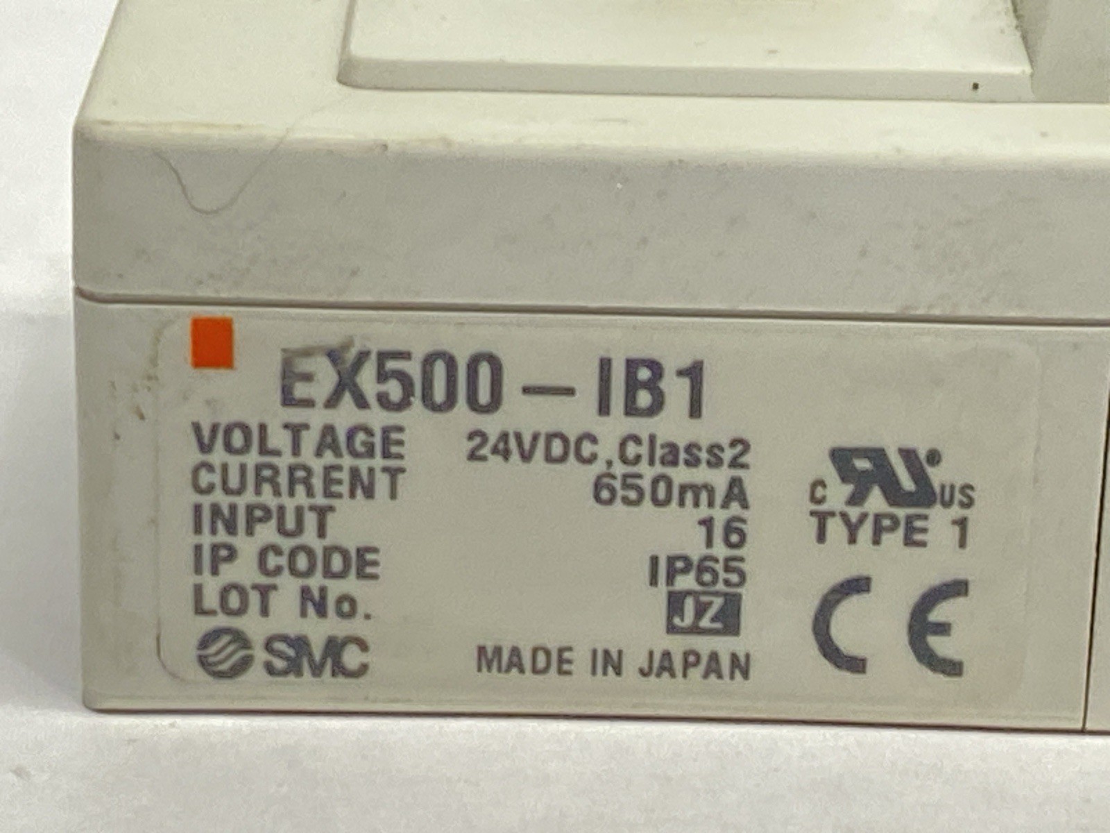 SMC EX500-IB1 Input Base Unit for DeviceNet w/ 2x EX500-IE5(PNP) Input Unit