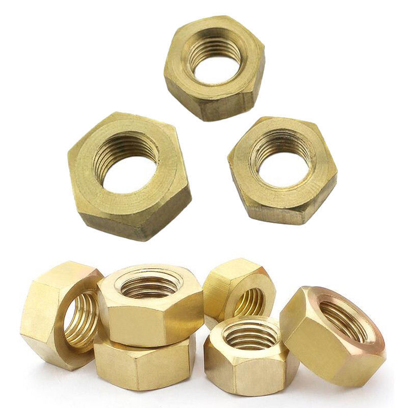 M1.4-M24  Solid Brass Full Hex Nuts For Bolts & Screws