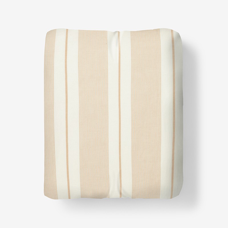 Tailored Stripes and Plaids Classic Cool Cotton Percale Fitted Bed Sheet|63699