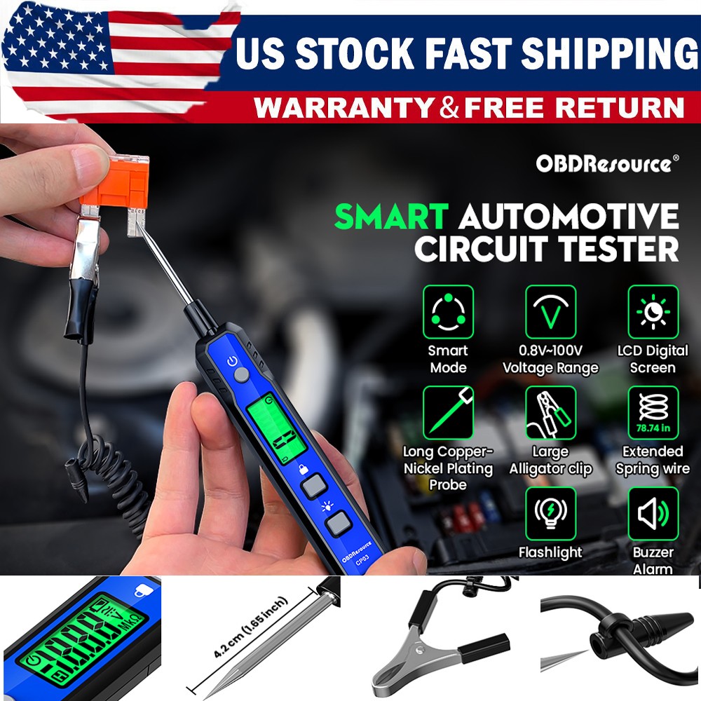 Auto Circuit Tester Car Battery Tester Electrical Circuit Test Diagnostic Tool