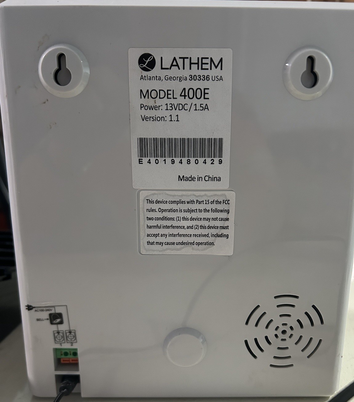 LATHEM 400E TOP FEED ELECTRONIC TIME CLOCK KIT - Missing Key