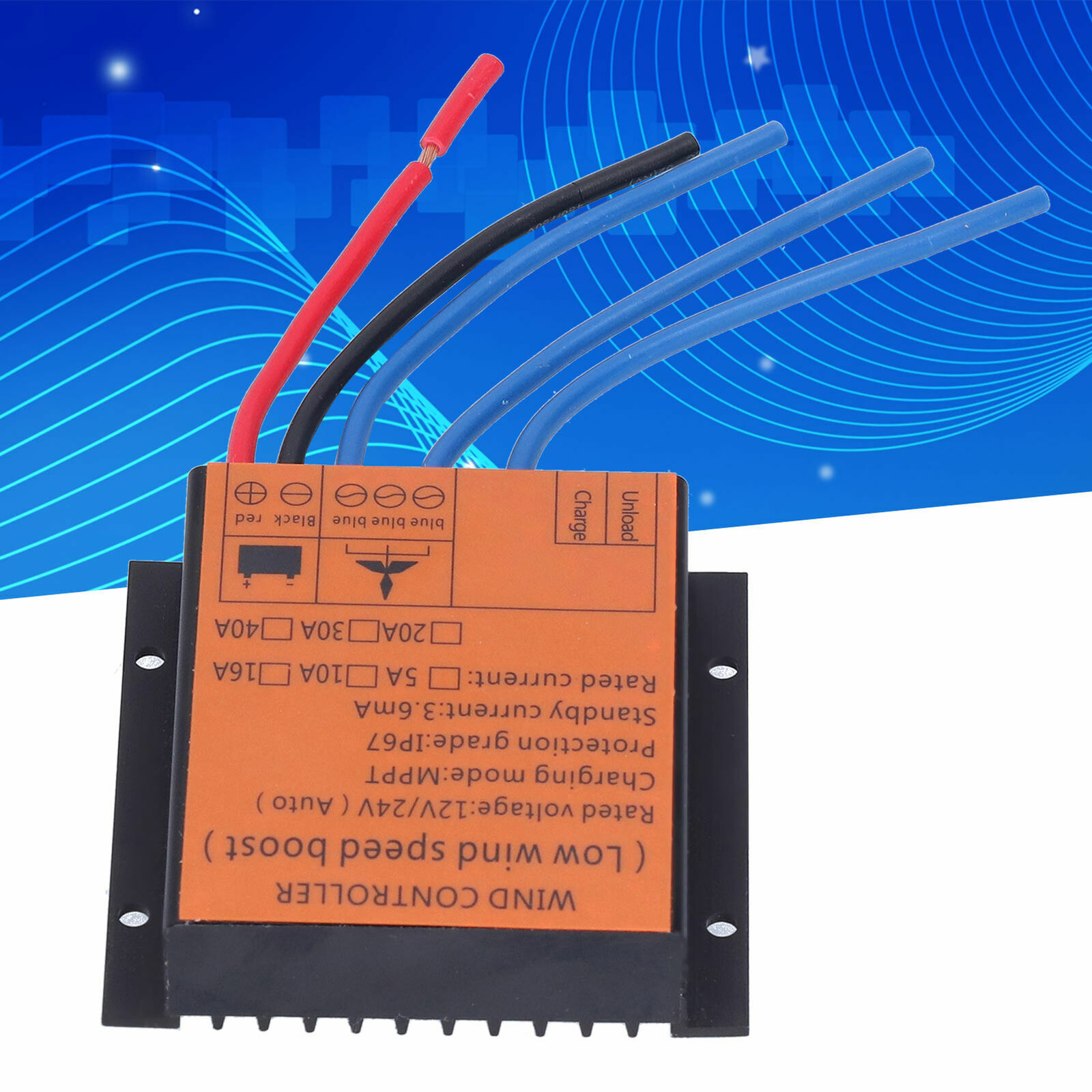 800W 12V 24V MPPT Wind Generator Charge Controller Battery Boost Regulator