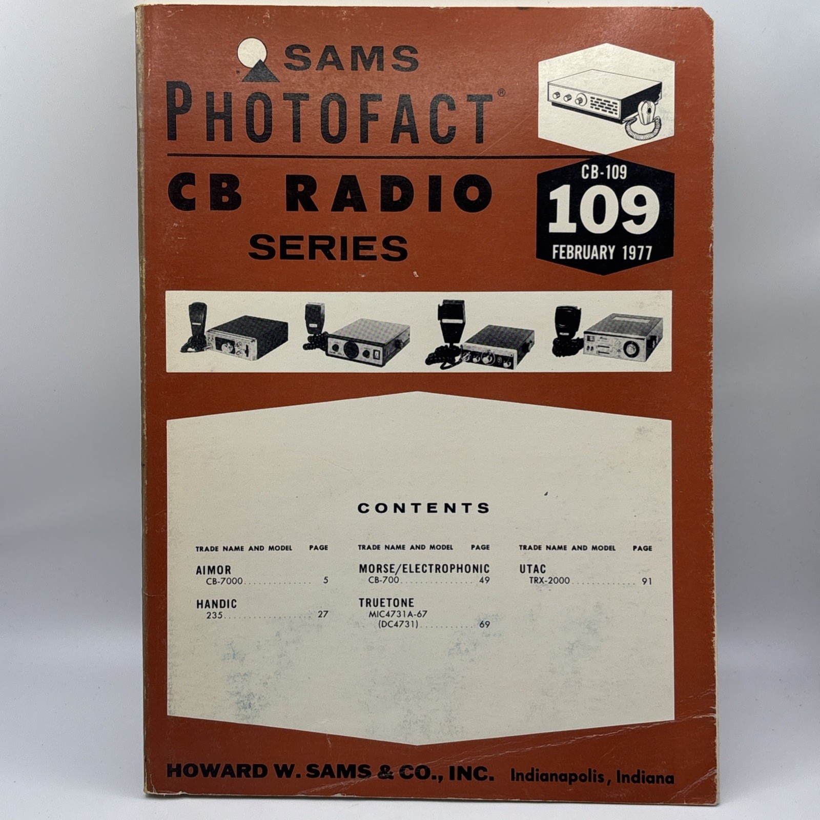 Sams Photofact CB Radio Series Service Repair Manual Book February 1977 CB 109