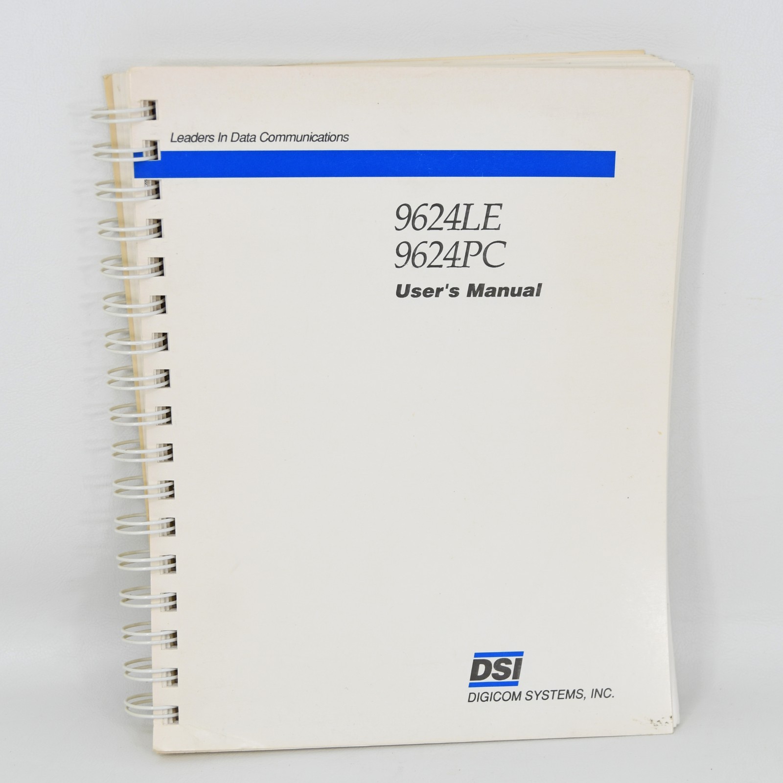 Vintage 1990s Digicom Systems Inc. Milpitas CA 9624LE 9624PC User's Manual Rare