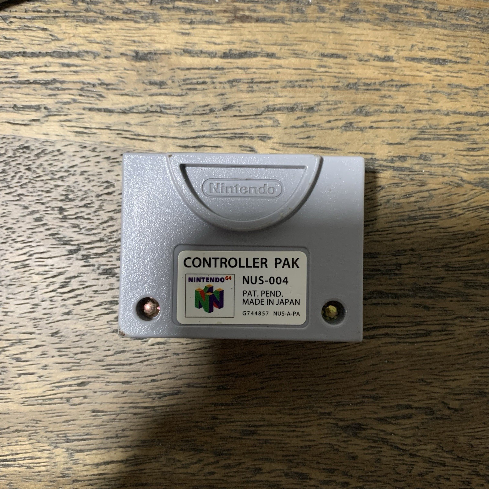 Nintendo 64 Controller Pak NUS-004 OEM Memory Card PINS POLISHED NEW BATTERY