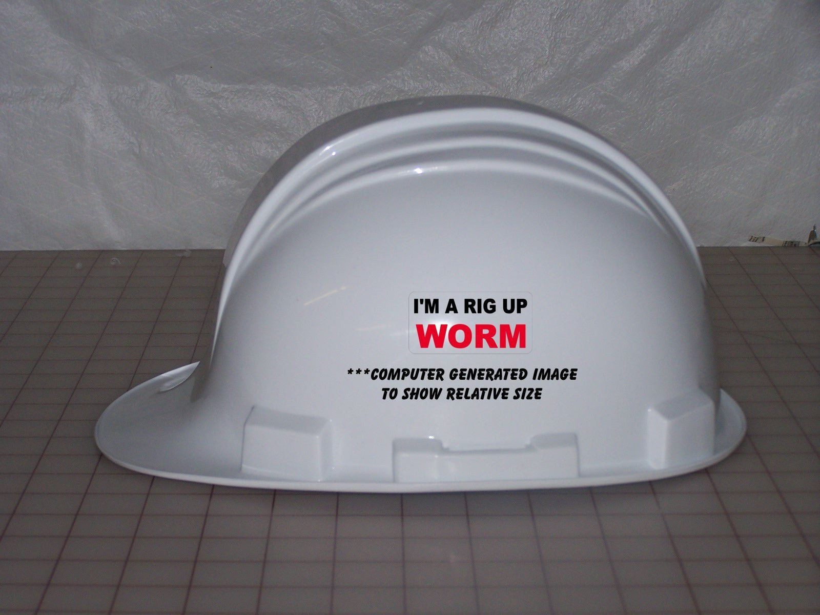 3 - I Am A Rig Up Worm Hat Oilfield Roughneck Toolbox Helmet Sticker H196