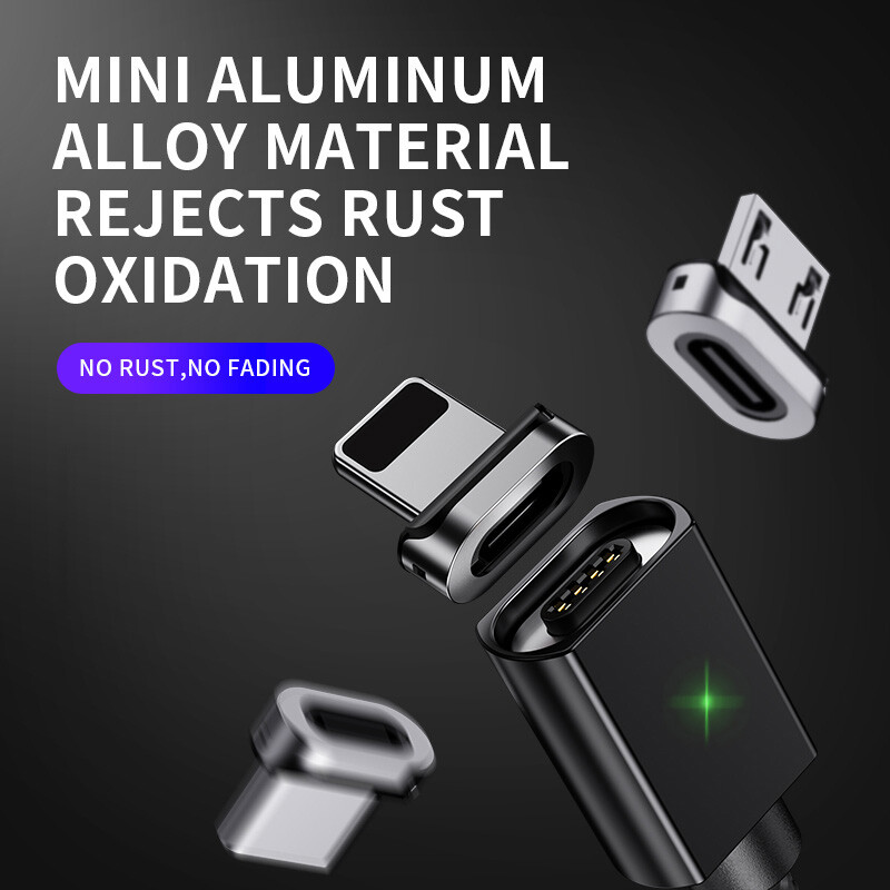 Magnetic Type C Cable Fast Charger Micro USB Charging Data For Samsung Xiaomi