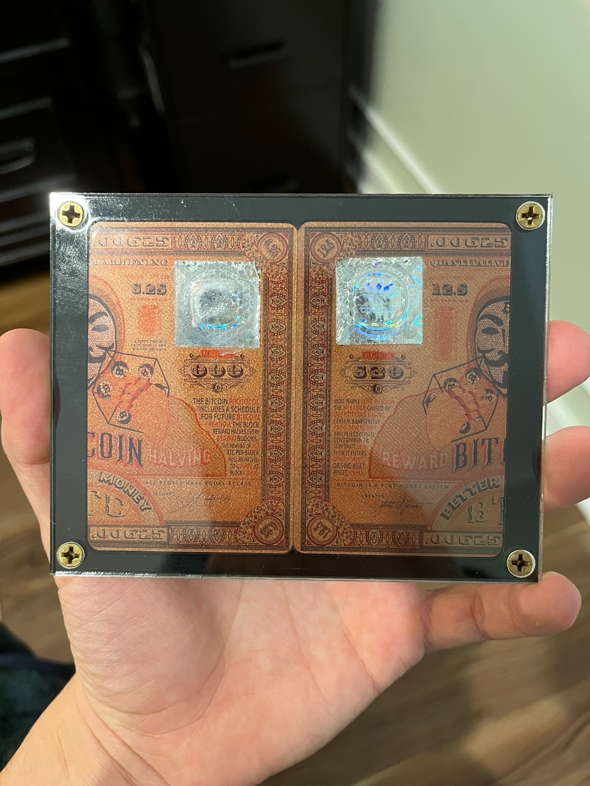 2020 ColdKey "Third Bitcoin Block" Halving Physical Wallet Trio