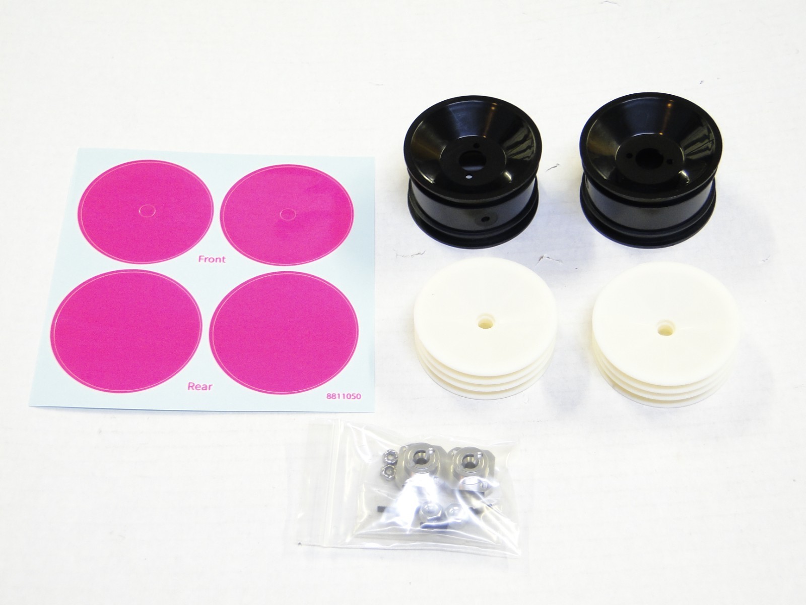 NEW ASSOCIATED RC10 1991 IFMAR MASAMI EDITION Wheels F/R Black/White +Decal AN24