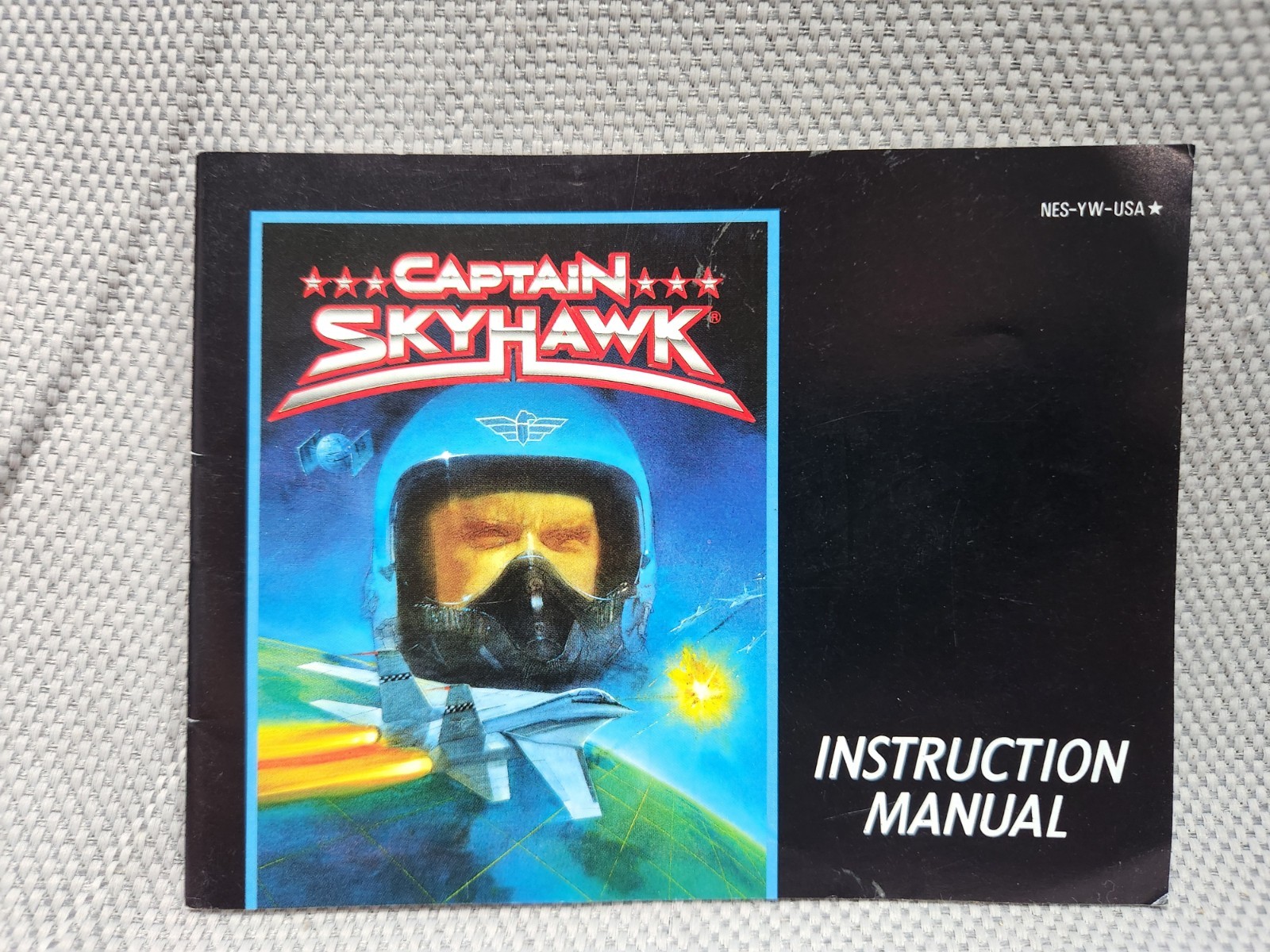 Authentic CAPTAIN SKYHAWK Instruction Manual  ONLY NES NINTENDO