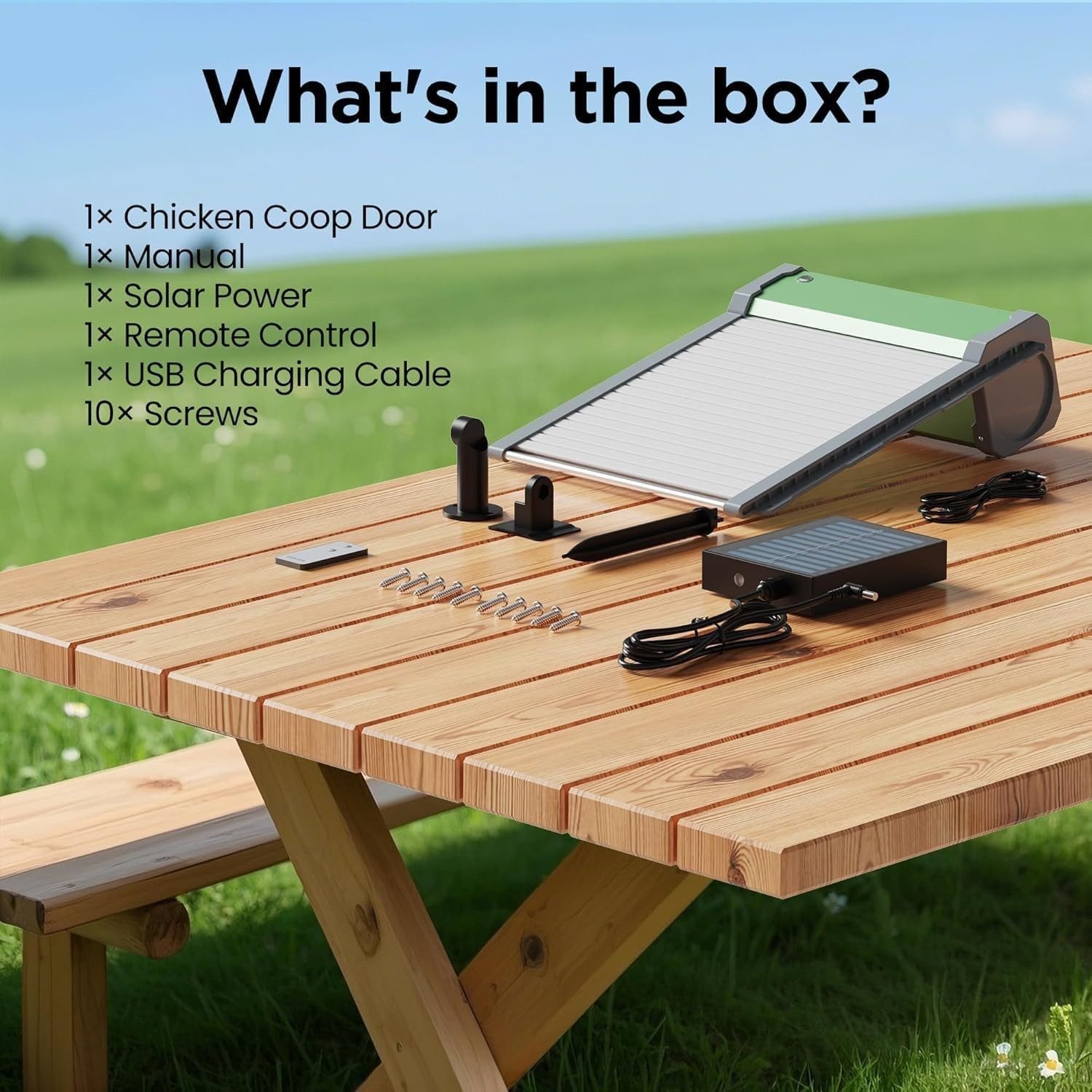 Automatic Chicken Coop Door Solar: Automatic Chicken Door - Solar Powered Chicke