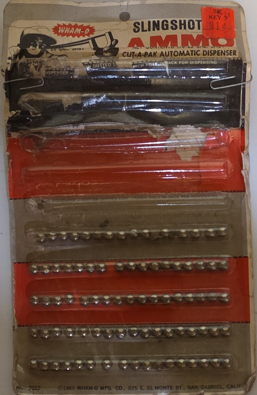 Wham-O Slingshot Ammo 0.38 Cal Round Ball Cut-A-Pak Automatic Dispenser MPN 7022