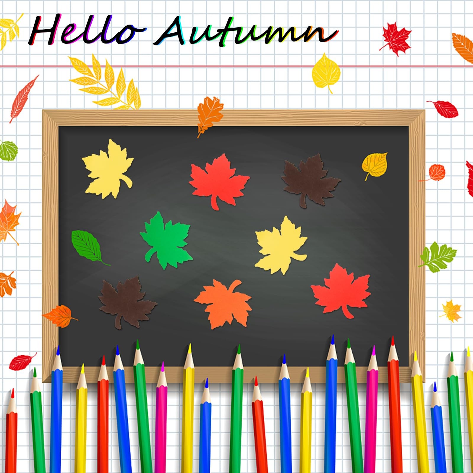 360 Pieces Maple Leaves Cutouts Fall Leaf Paper Cut Outs
